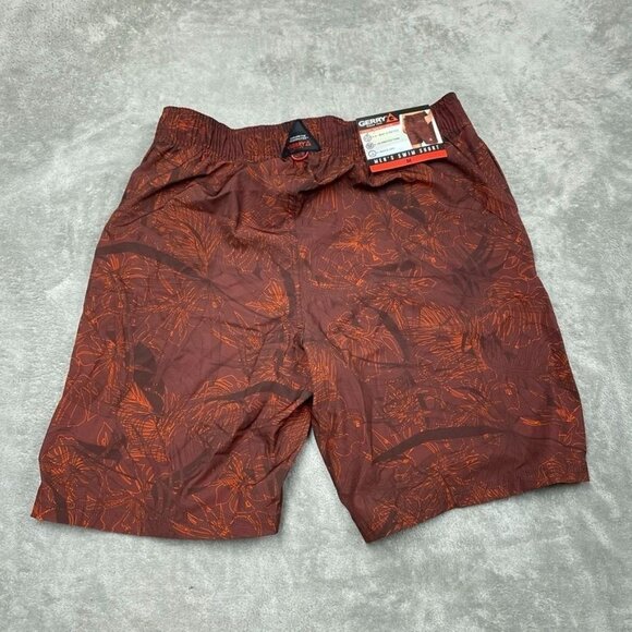 Gerry Mens Stretch Quick Dry Swim Shorts UPF 50+ Medium Red/Orange a0320 - Picture 5 of 6